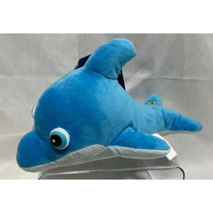 Night Buddies Light Up Plush Dolphin 14" Auto Off Sleepy Sea Life NWT